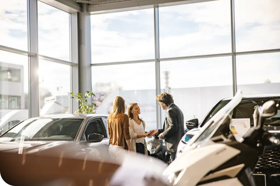 Car sales room