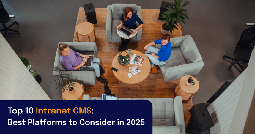 group of coworkers and dog seated in a circle with laptops