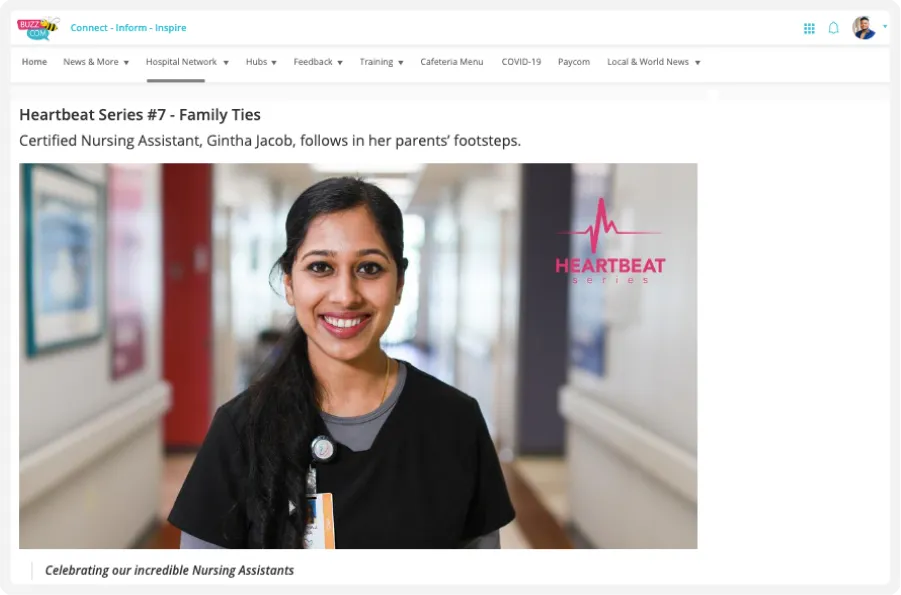 intranet screenshot culture