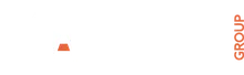 Logo of Yageo Group with "Yageo" in bold white letters and "Group" in smaller orange letters on a black background.