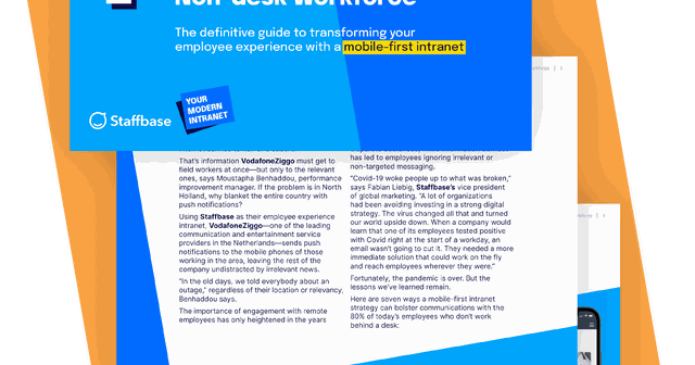 7 Strategies for Using an Intranet App to Improve Communication with Your Non-desk Workforce text papers