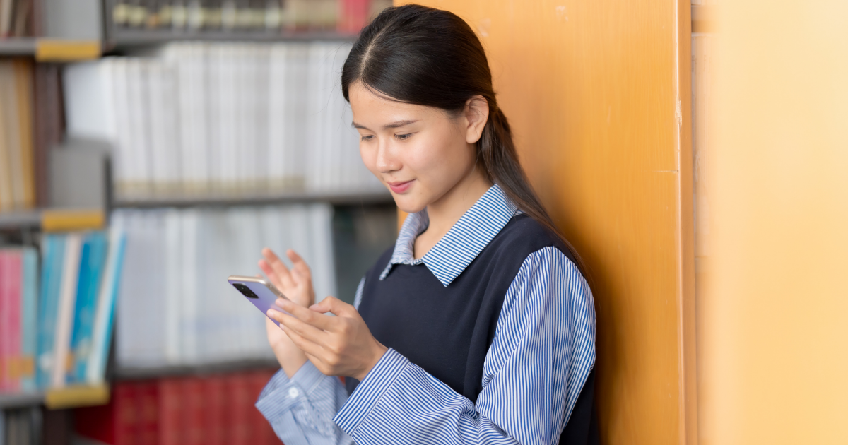 woman on phone