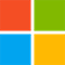 Four squares in a 2x2 grid, colored red, green, blue, and yellow, resembling a simplified logo design.