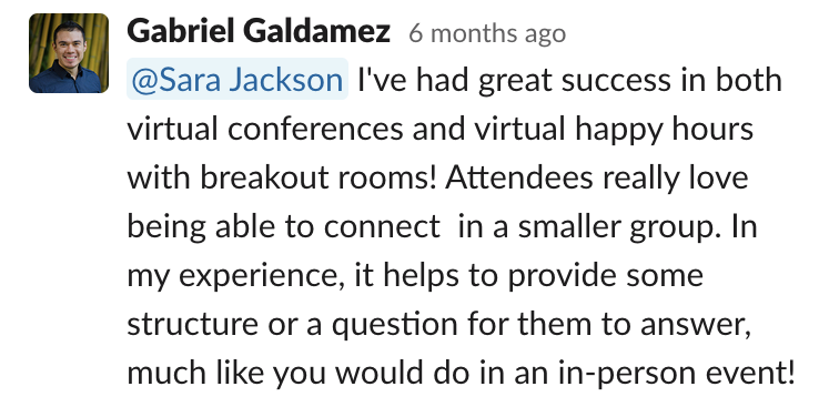 Comms-unity suggestion from Gabriel Galdamez: