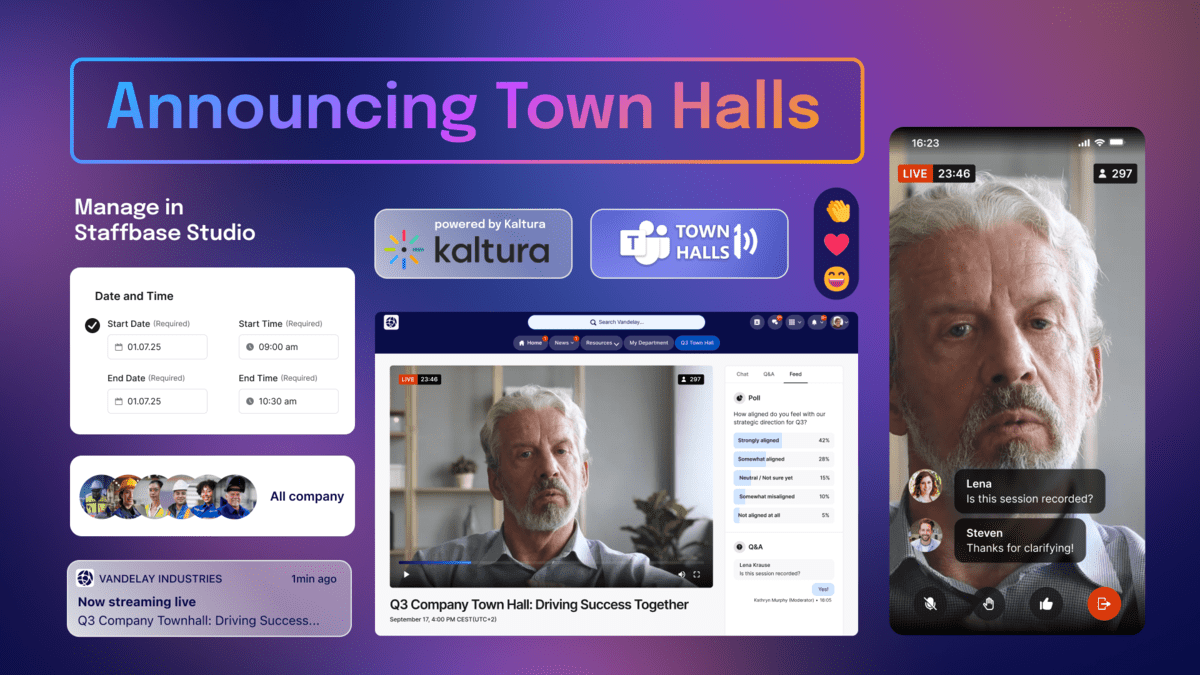 Introduction of Staffbase Town Halls