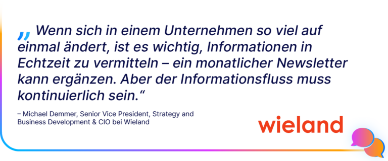 Zitat von Michael Demmer von Wieland