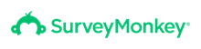 Green SurveyMonkey logo with a stylized monkey face icon on the left and the text "SurveyMonkey" in bold on the right.