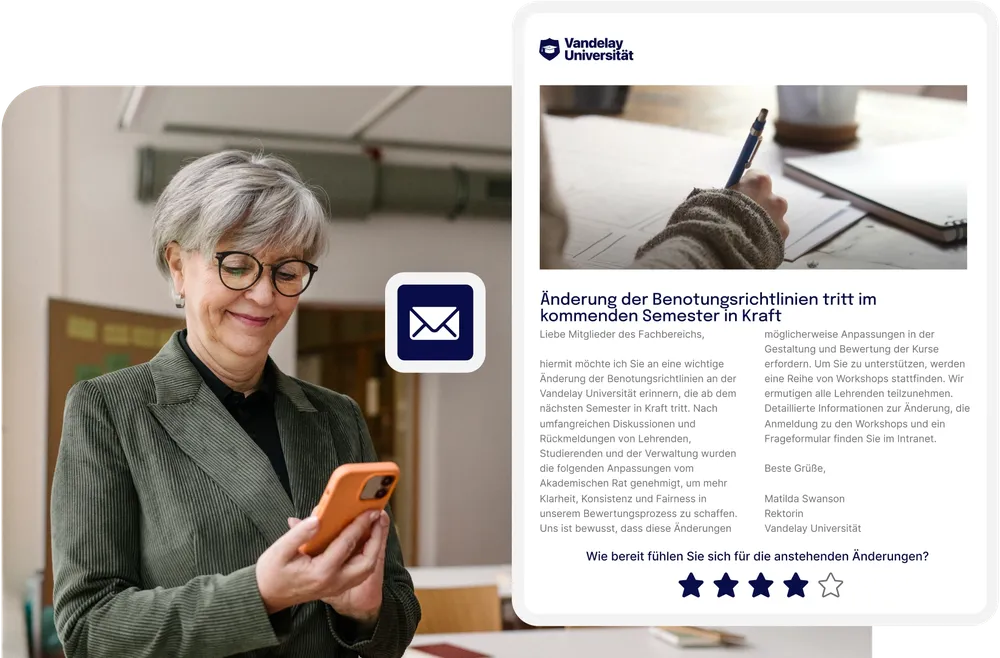 Email screen