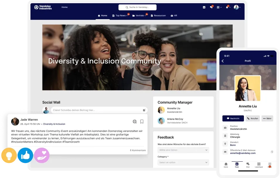 Community screen