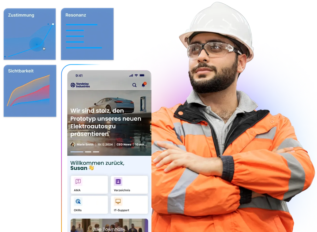 Why Staffbase hero image German