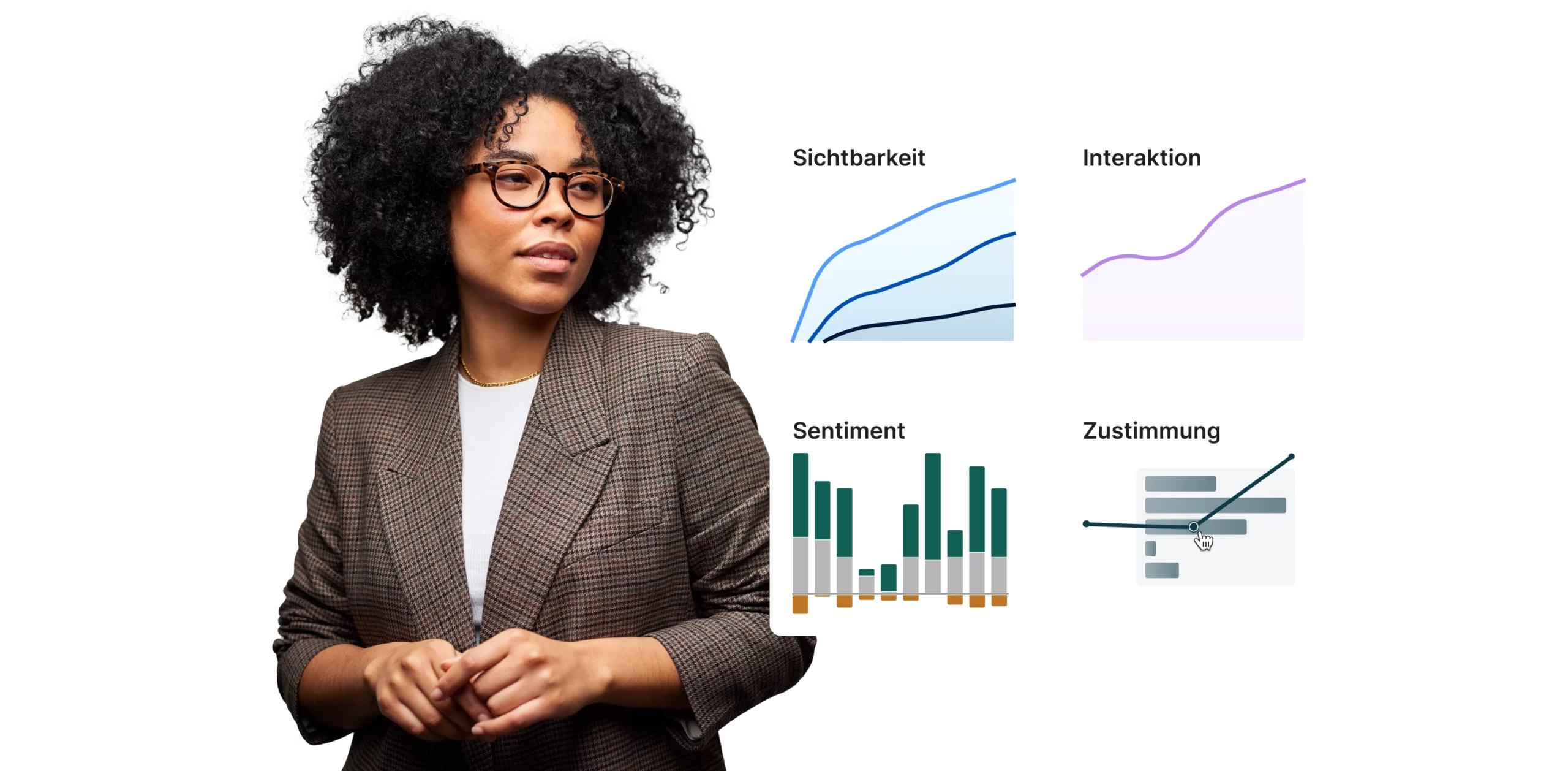 Dashboards with women on the left side