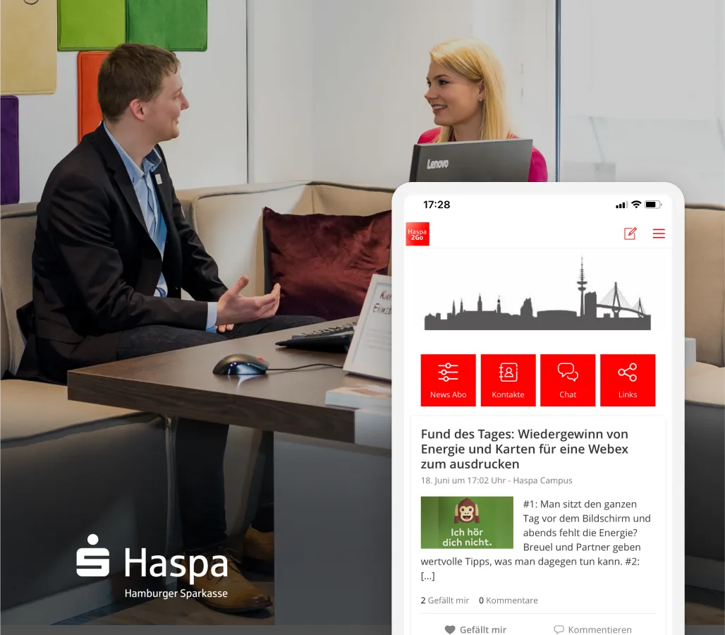 Haspa2Go app screen