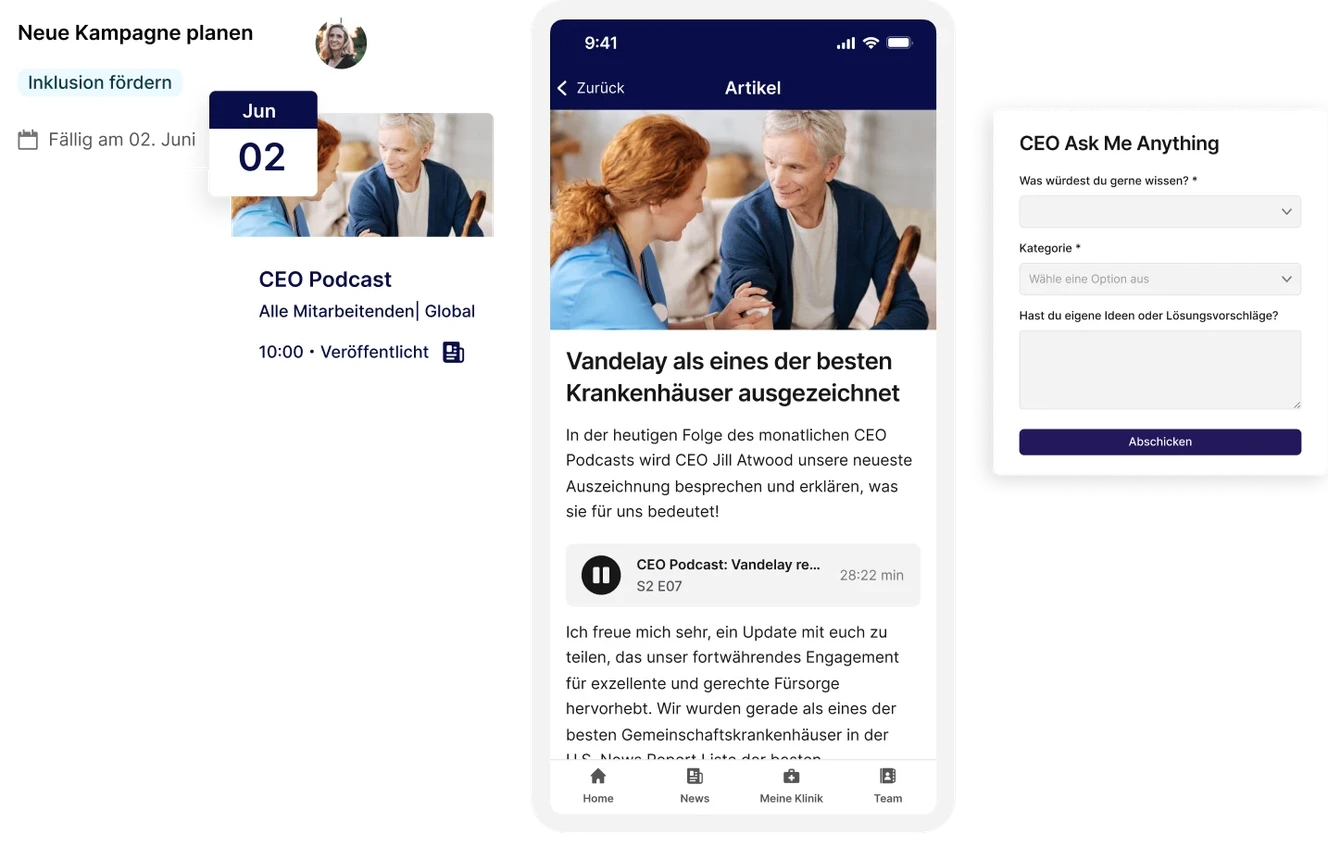 Leadership voice screen