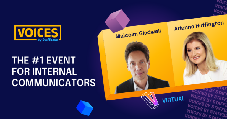 title card for Malcolm Gladwell and Arianna Huffington