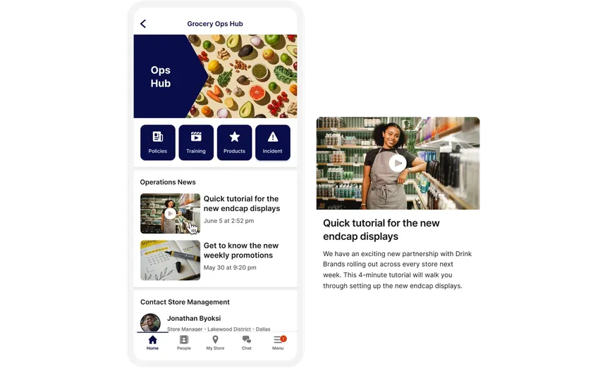 The image shows a mobile app interface for a