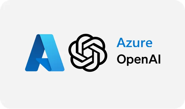 Azure and OpenAI logos side by side on a light background.