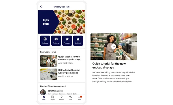 The image shows a mobile app interface for a