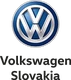 Volkswagen logo featuring a silver "VW" monogram within a blue circle, with "Volkswagen" text below in black.