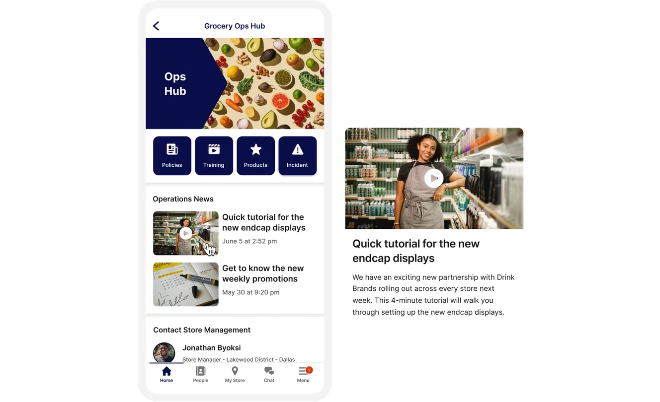 The image shows a mobile app interface for a