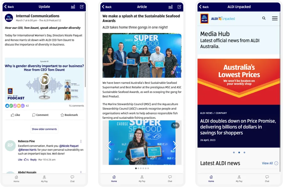 Screenshots app shop efficiency