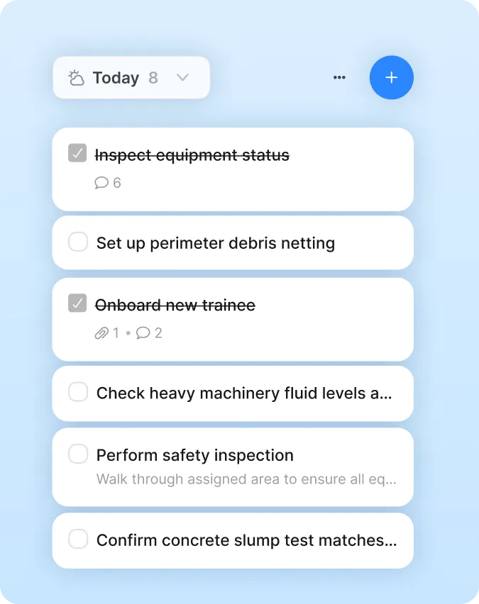 tasks