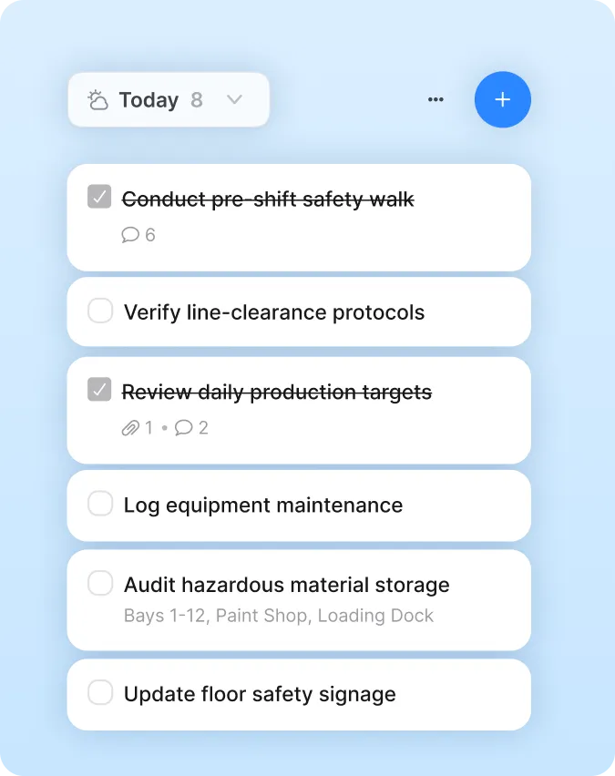 tasks