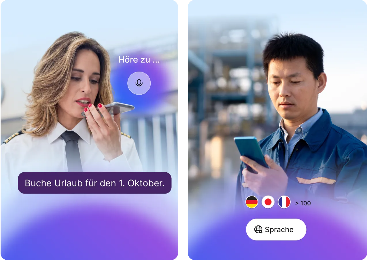 Staffbase Navigator ist gemacht für den mobilen Einsatz