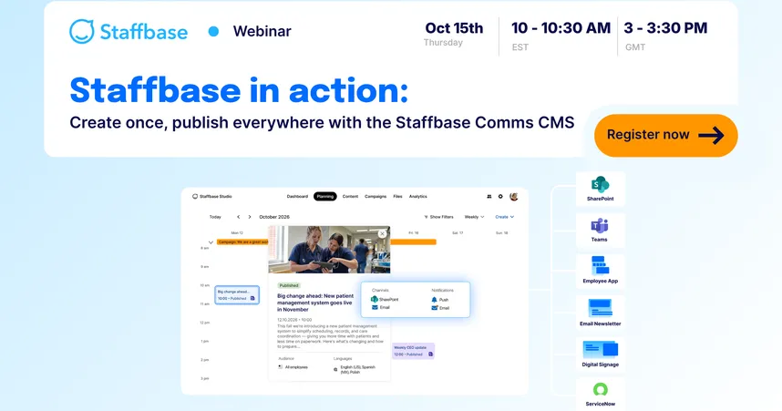 Staffbase in action webinar
