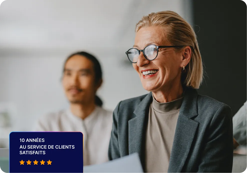 Image représentant deux clients satisfaits