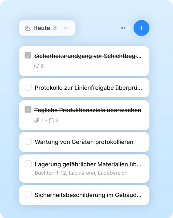 Tasks automotive DE