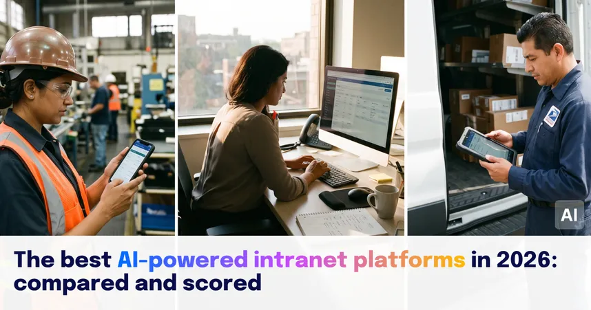 AI-powered intranet platforms listicle header
