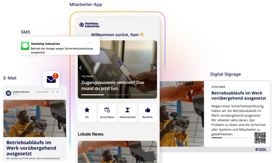 Staffbase plattform kanäle