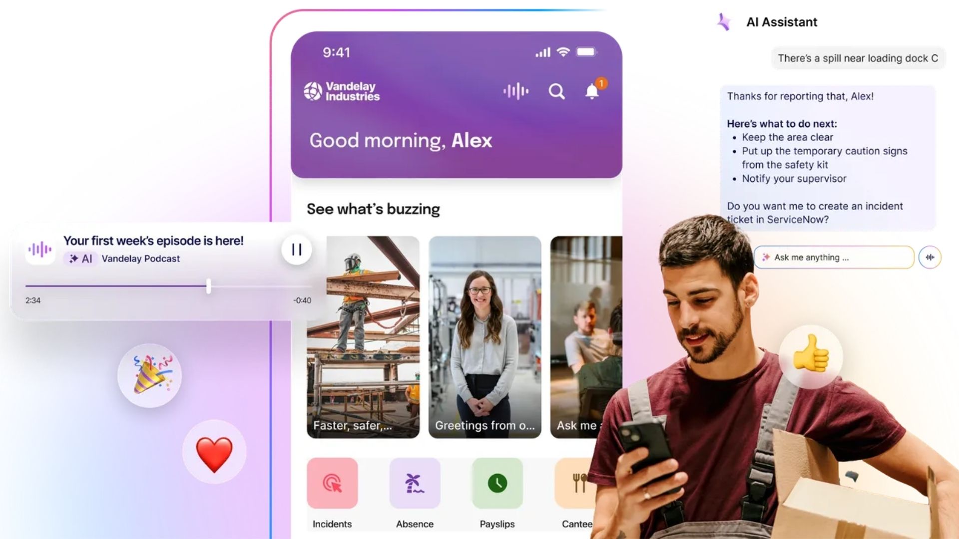 the Staffbase Employee App