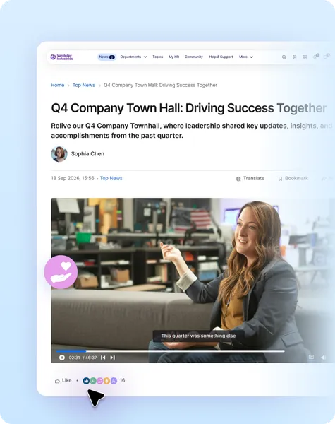 livestreaming screen blue background