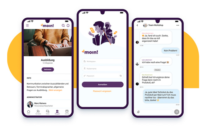 Mitarbeiter-App von moin