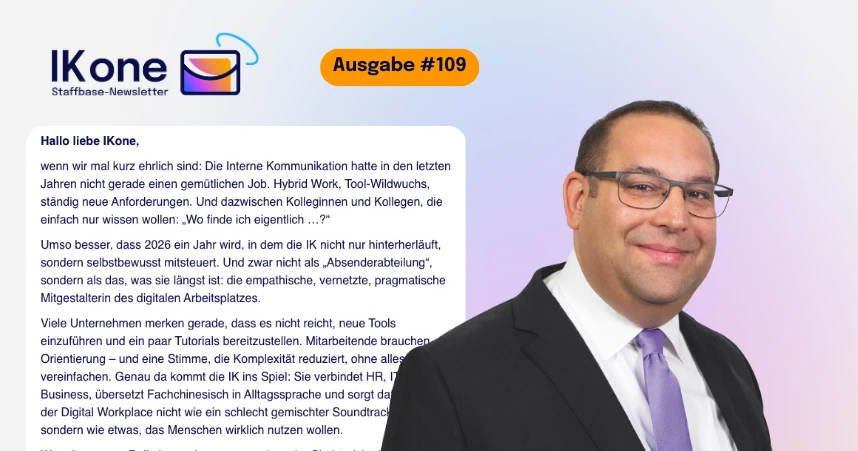 IKone #109 2026 gestaltet die IK aktiv den Digital Workplace – praxisnah, empathisch und skalierbar