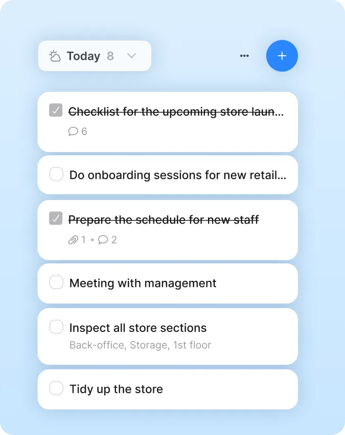 tasks