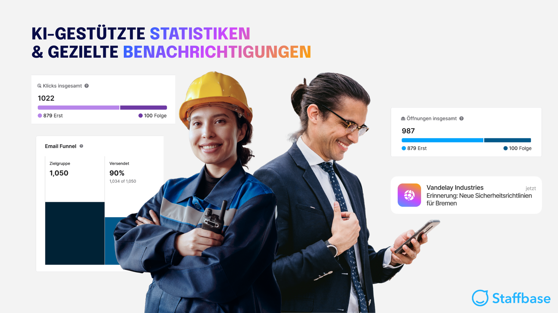 AI features blog image featuring AI features offered by Staffbase