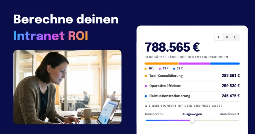 Berechne deinen Intranet ROI