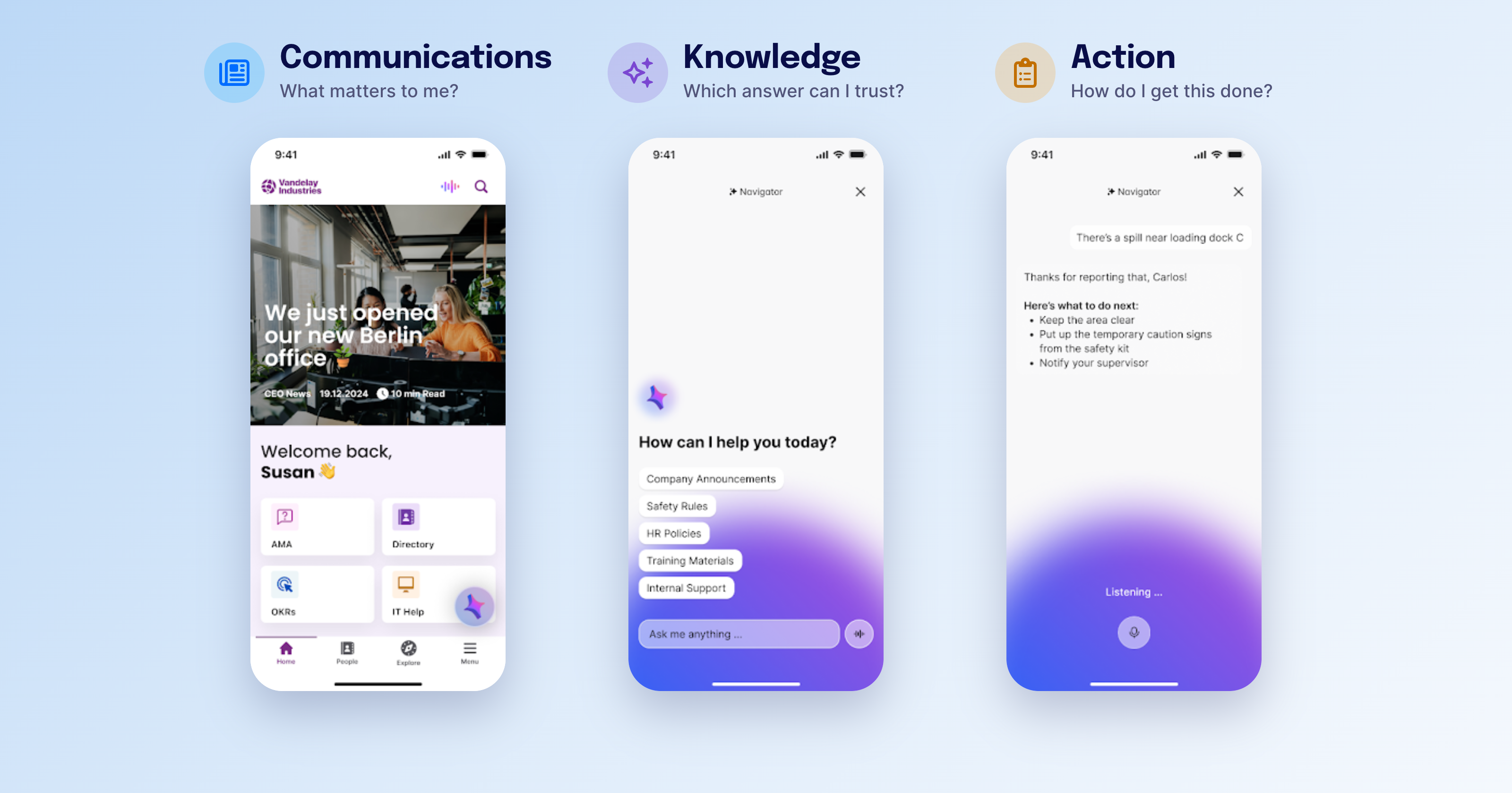 comms knowledge action