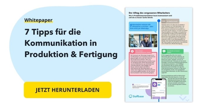 Jetzt 7 Tipps fÃ¼r die Kommunikation in Produktion & Fertigung herunterladen