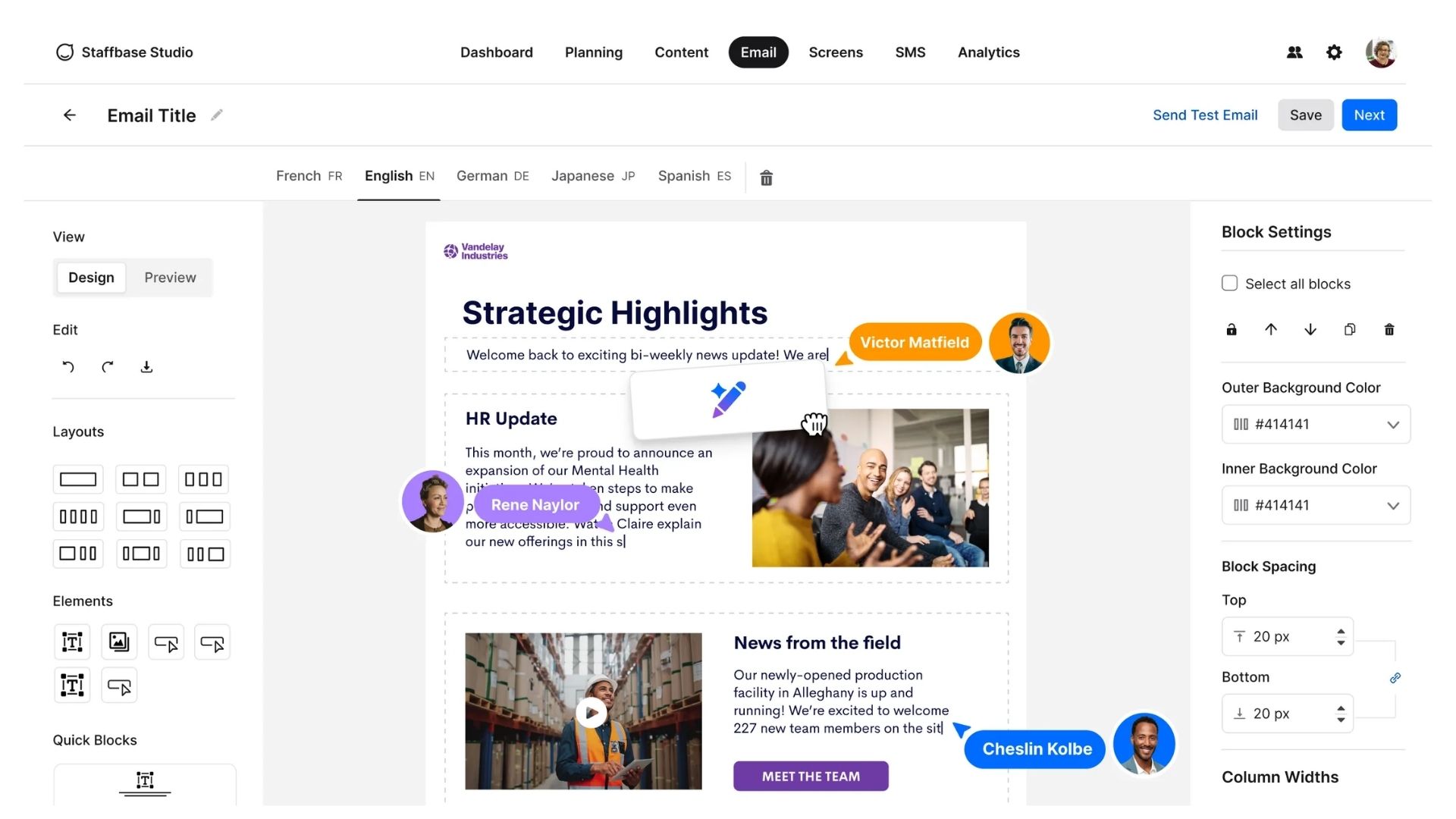 Staffbase Experience Studio