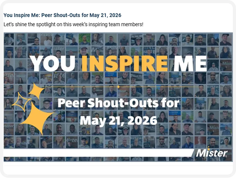 Mister peer shoutouts
