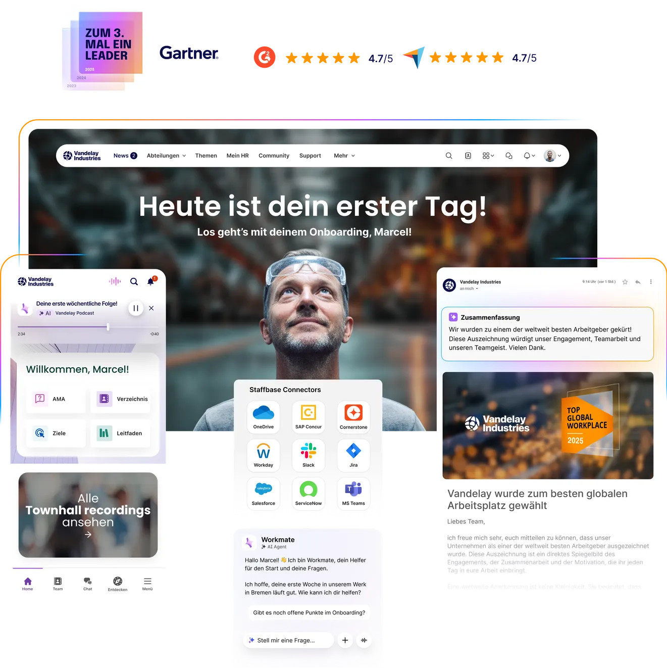 Staffbase Employee Experience Plattform Überblick