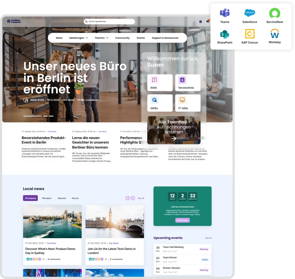 Intranet Homepage