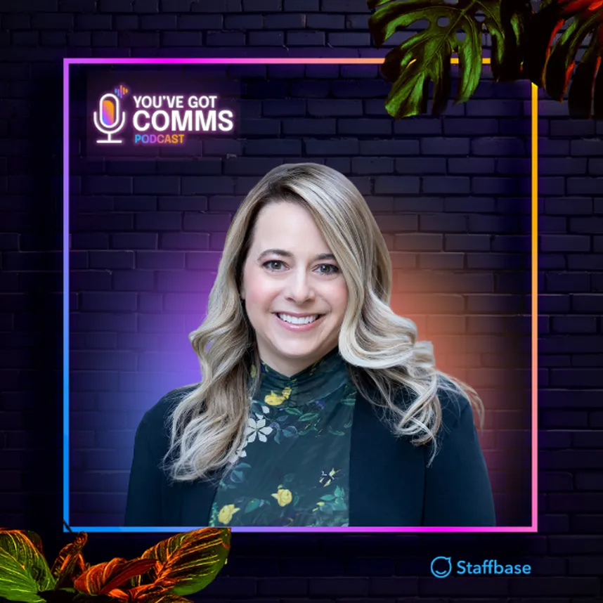 Portrait of a business woman, smiling, in a colorful portrait