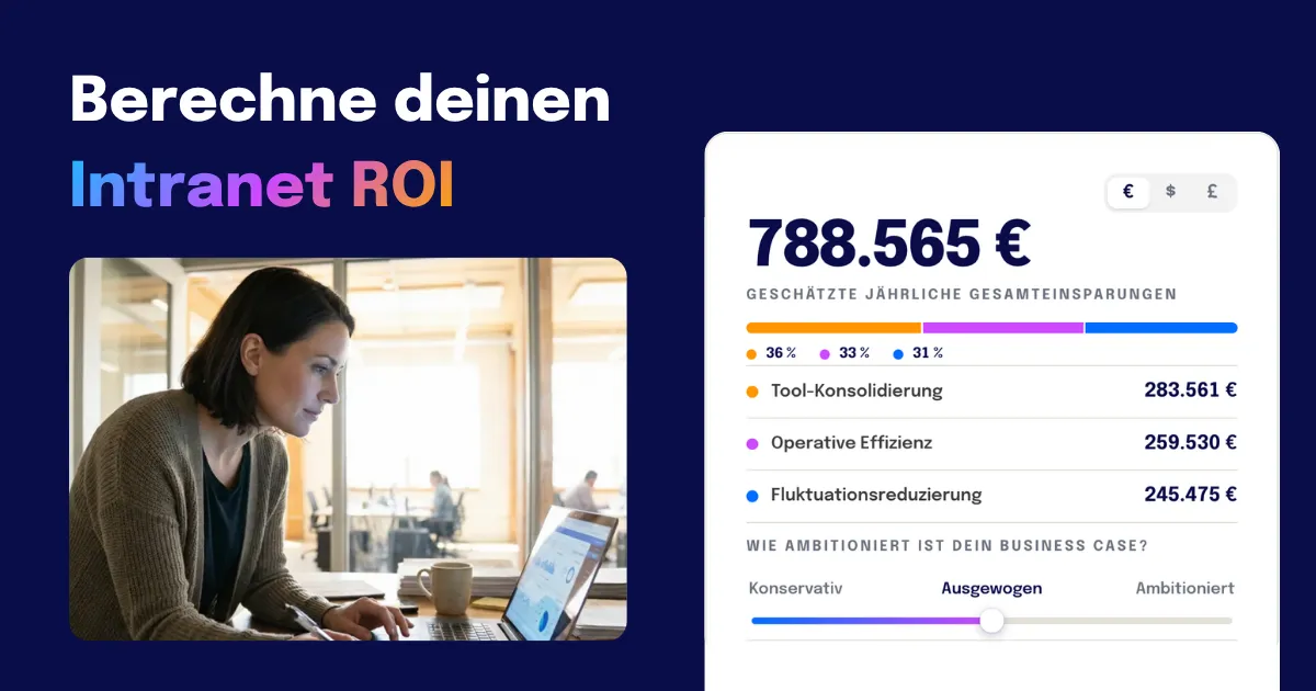 Berechne deinen Intranet ROI