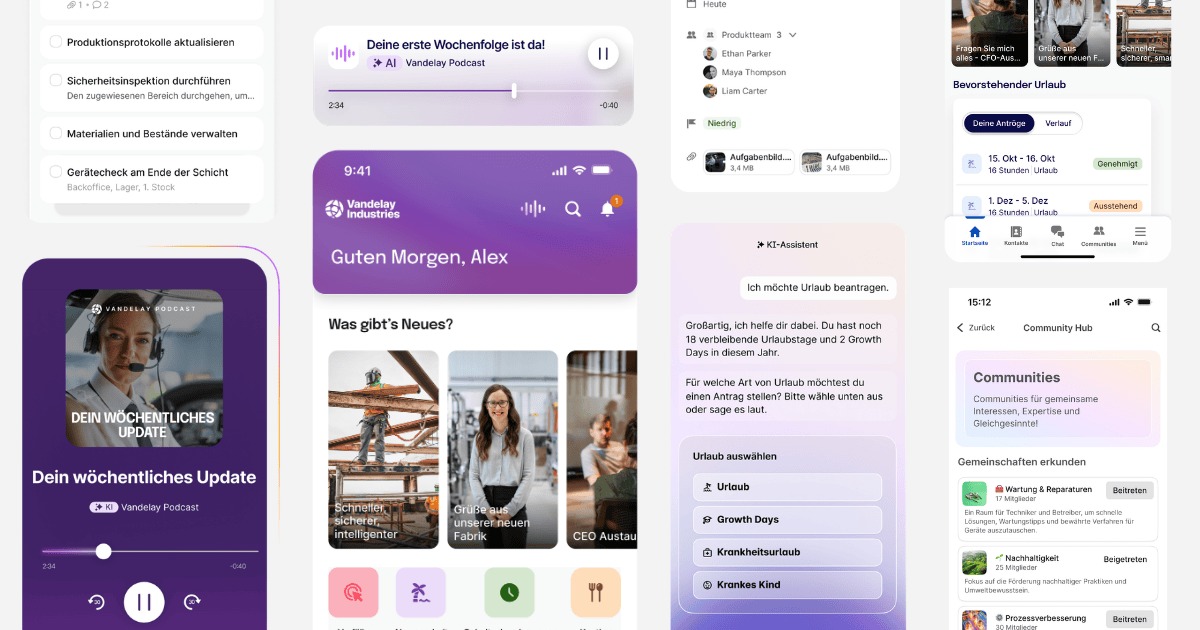 Mitarbeiter-App von Staffbase