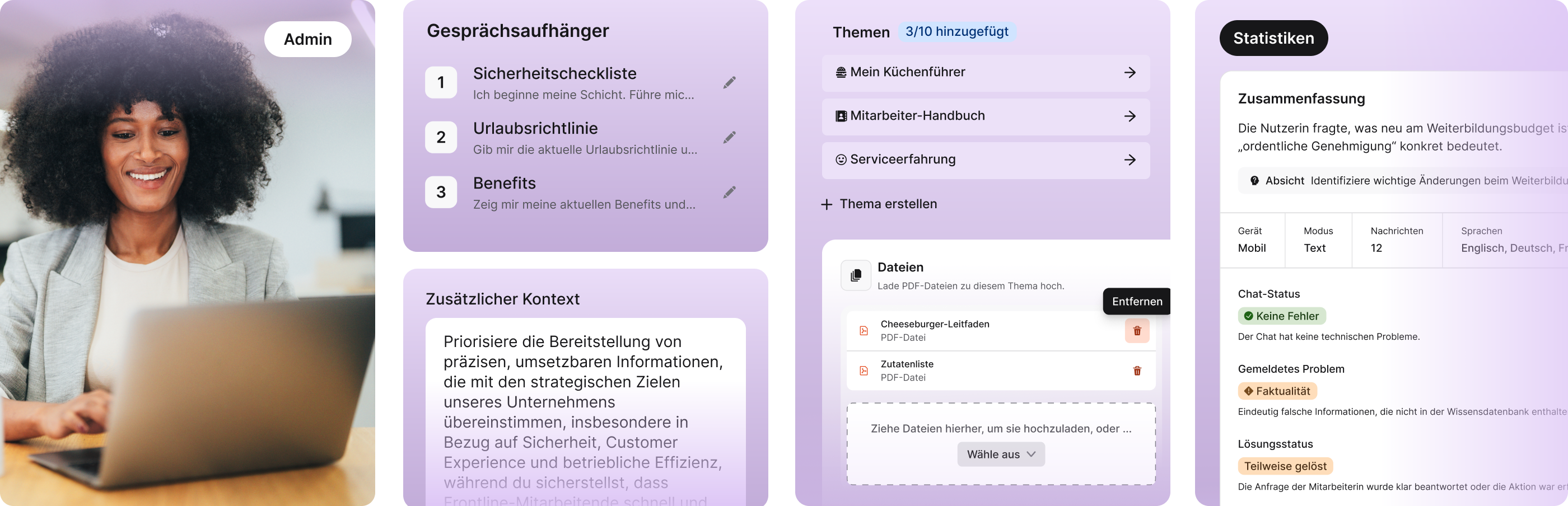 Admins haben die volle Kontrolle über Staffbase Navigator
