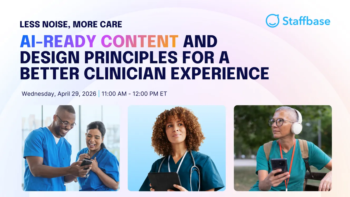 Less Noise, More Care Webinar healthcare workers feature